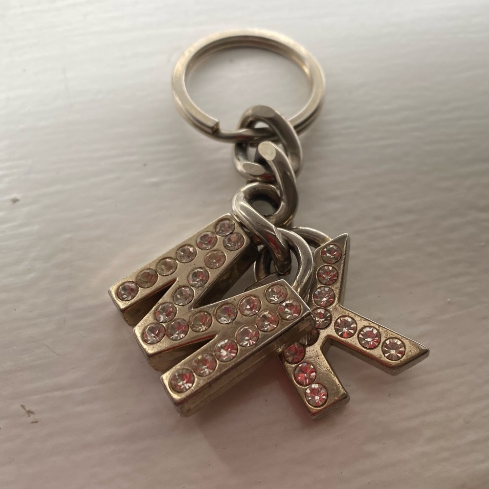 Michael Kors MK Initials in Rhinestones Keychain